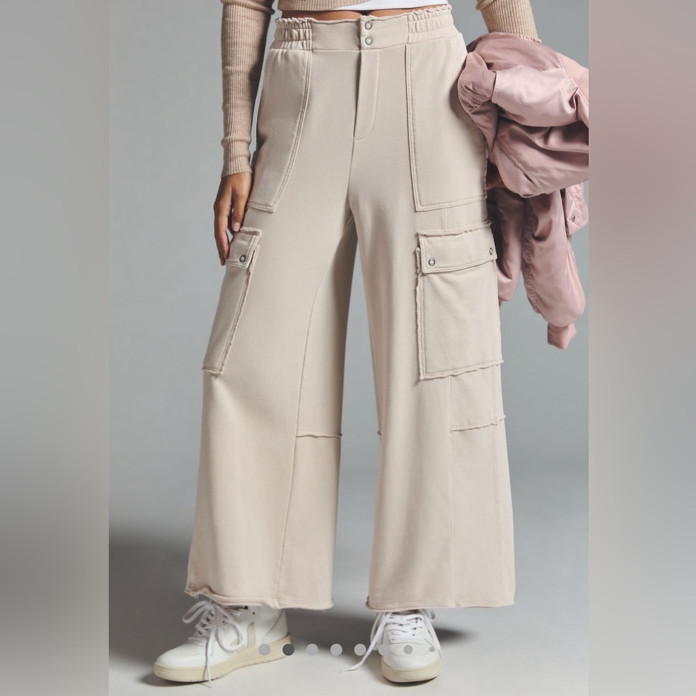 Daily Practice by Anthropologie Utility Wide-Leg Pants—S